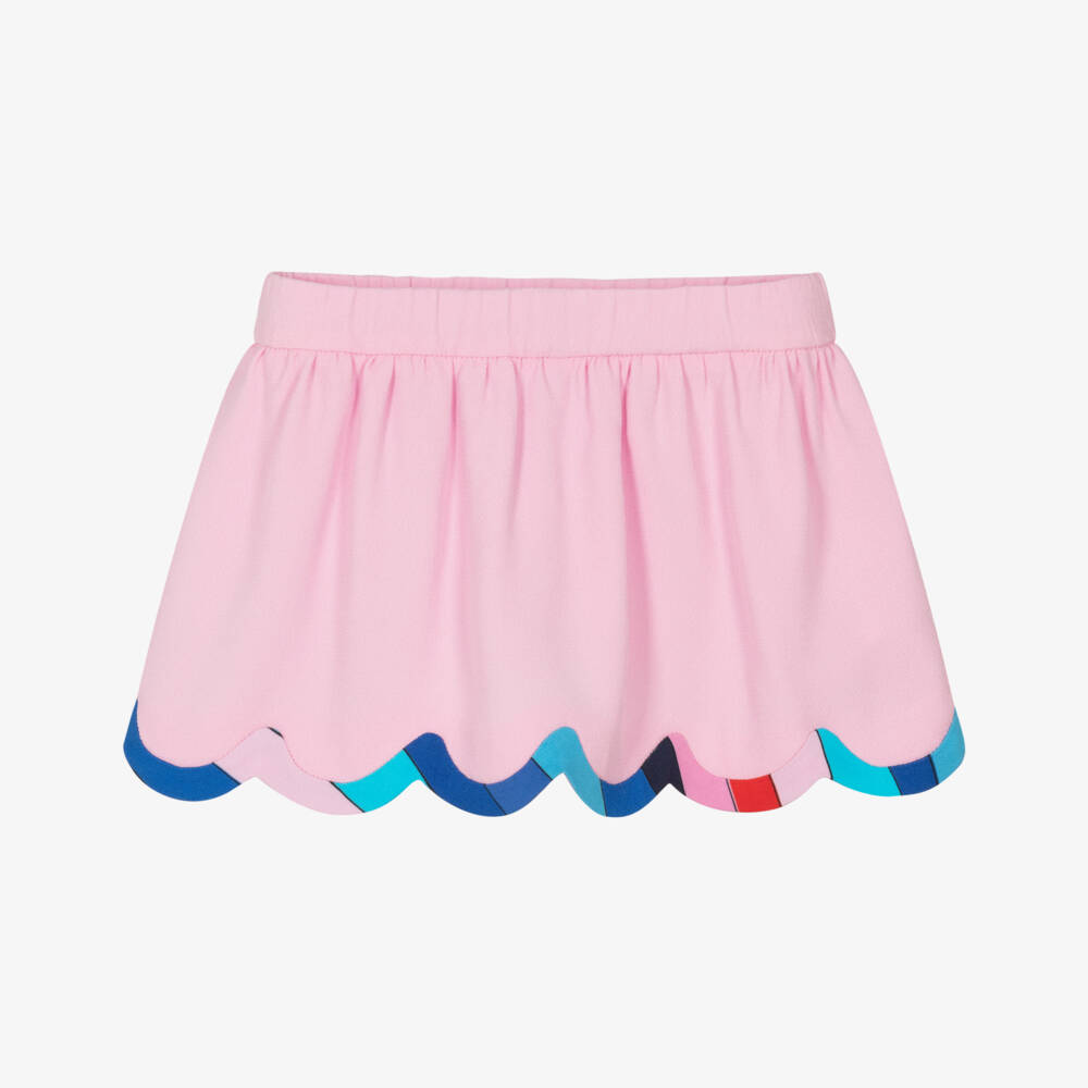PUCCI-Юбка ярко-розовая с узором для девочек | Childrensalon Outlet