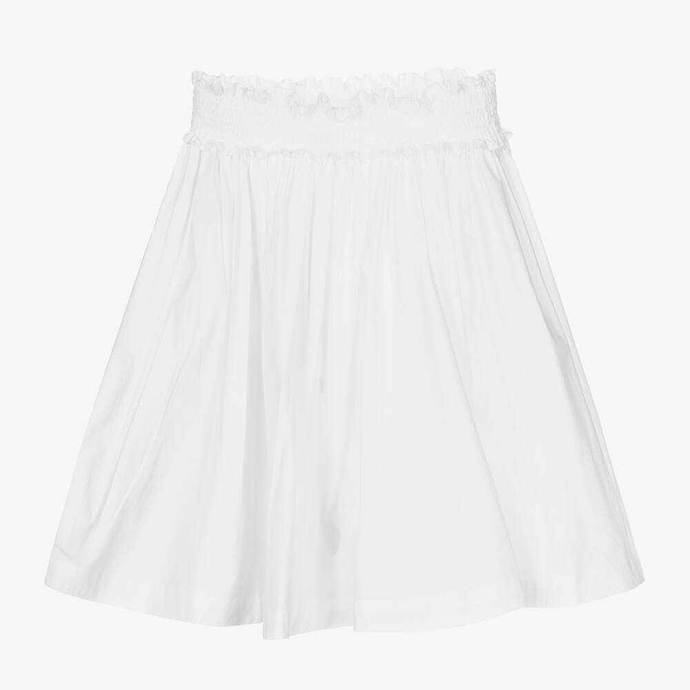 PUCCI-Girls White Ranuncoli Skirt | Childrensalon Outlet