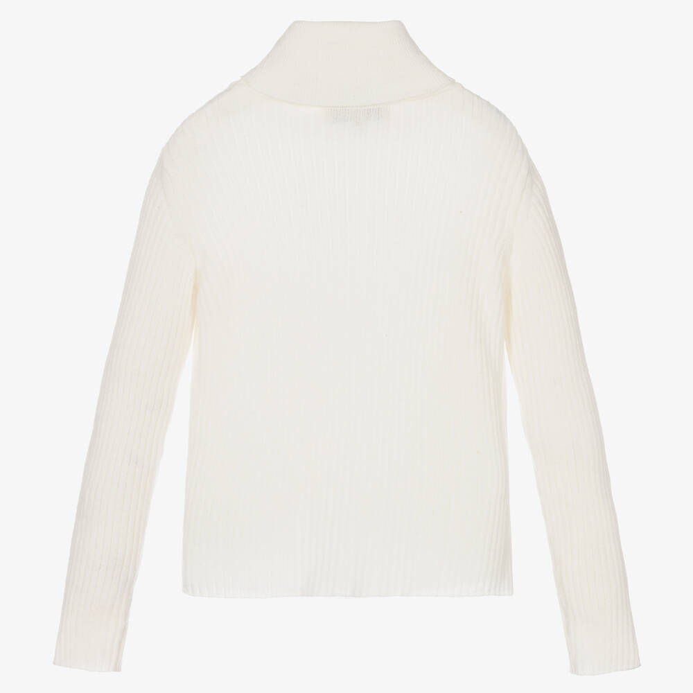 PUCCI-Ivory Lilly Roll Neck Sweater | Childrensalon Outlet