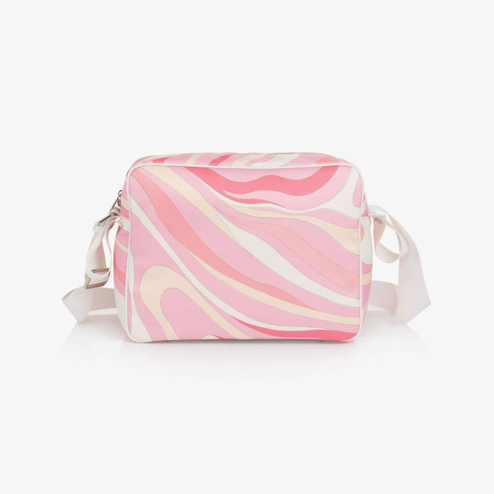PUCCI-Pink Iride Print Changing Bag (38cm) | Childrensalon Outlet