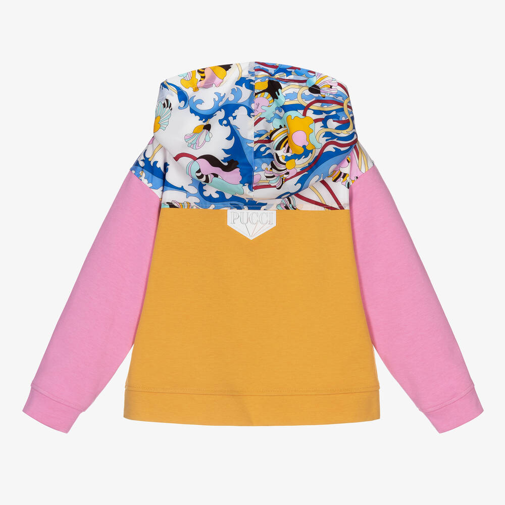 PUCCI-Pink Ranuncoli Sweatshirt | Childrensalon Outlet