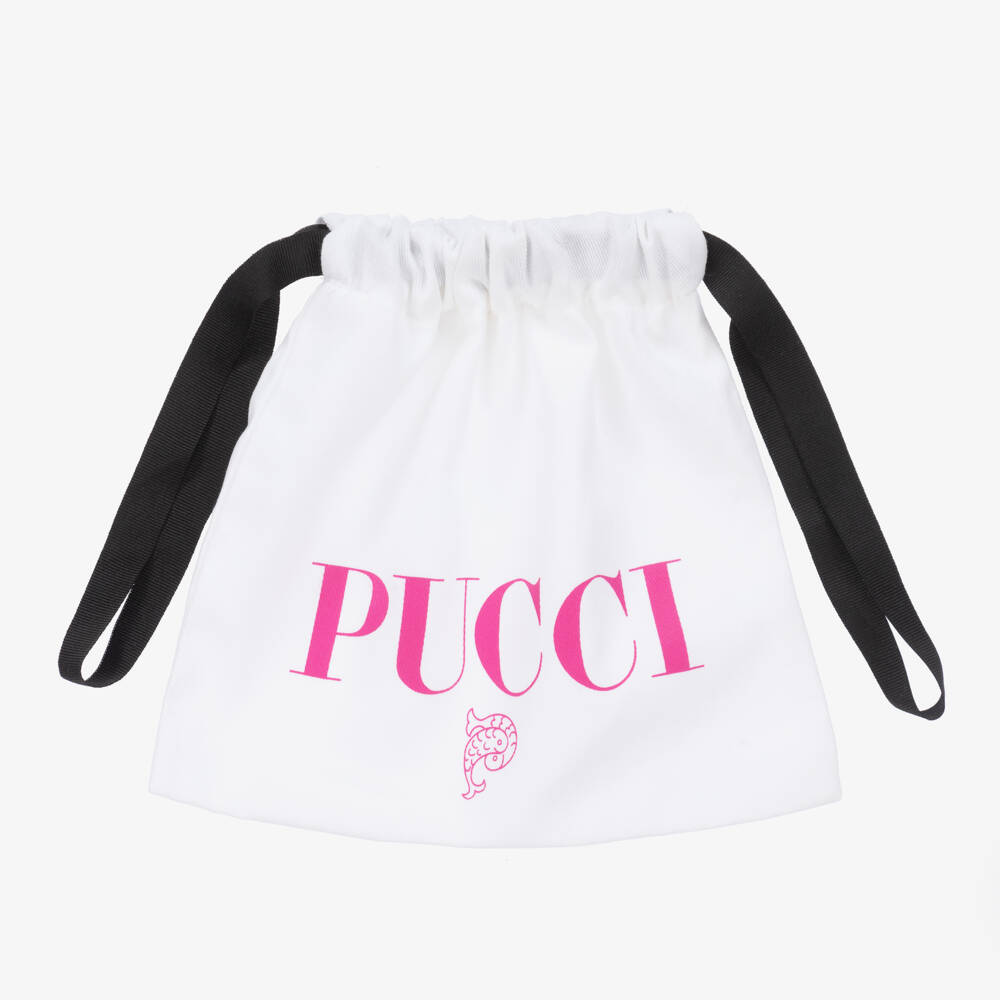 PUCCI-Teen Fuchsia Pink Iride Cut-Out Swimsuit | Childrensalon Outlet