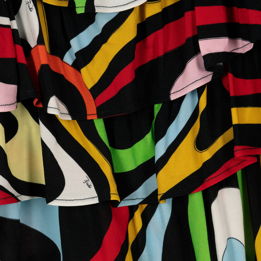 PUCCI-Teen Girls Black Marmo Print Top | Childrensalon Outlet