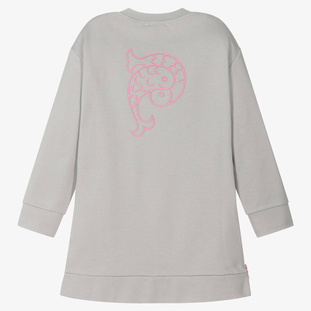 PUCCI-Teen Girls Grey Cotton Sweatshirt Dress | Childrensalon Outlet