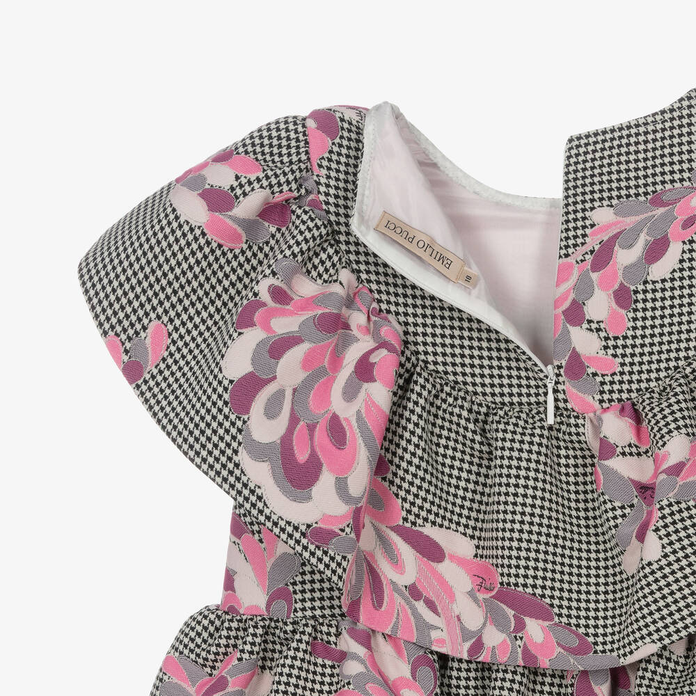 PUCCI-Teen Girls Houndstooth Lilly Dress | Childrensalon Outlet