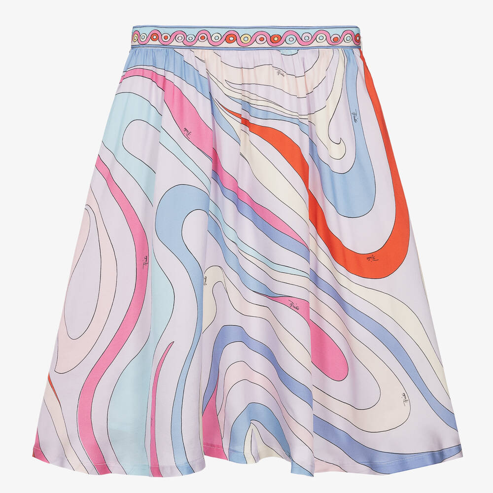 PUCCI-Teen Girls Lilac Purple Marmo Skirt | Childrensalon Outlet