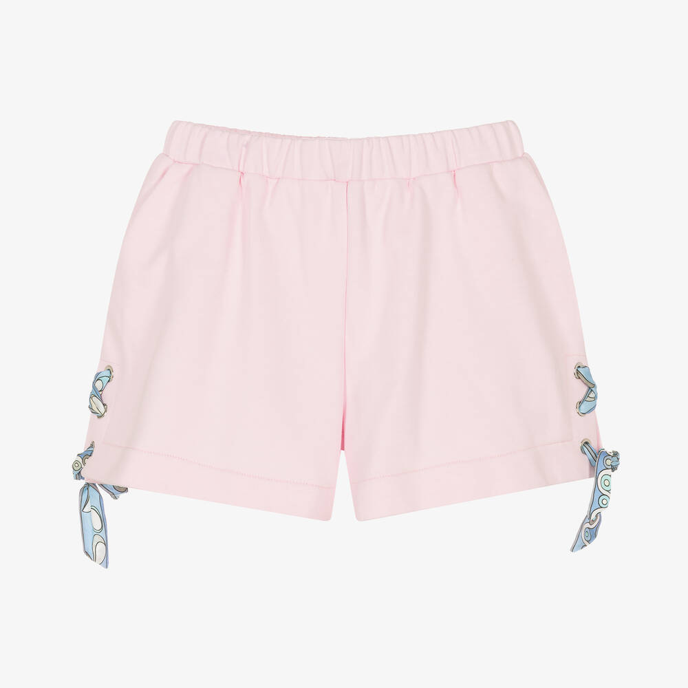 PUCCI - Short rose en coton Pesci ado fille | Childrensalon