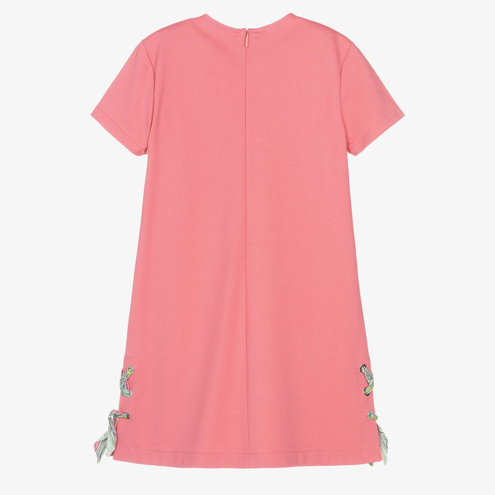 PUCCI-Teen Girls Pink Iride A-Line Dress | Childrensalon Outlet