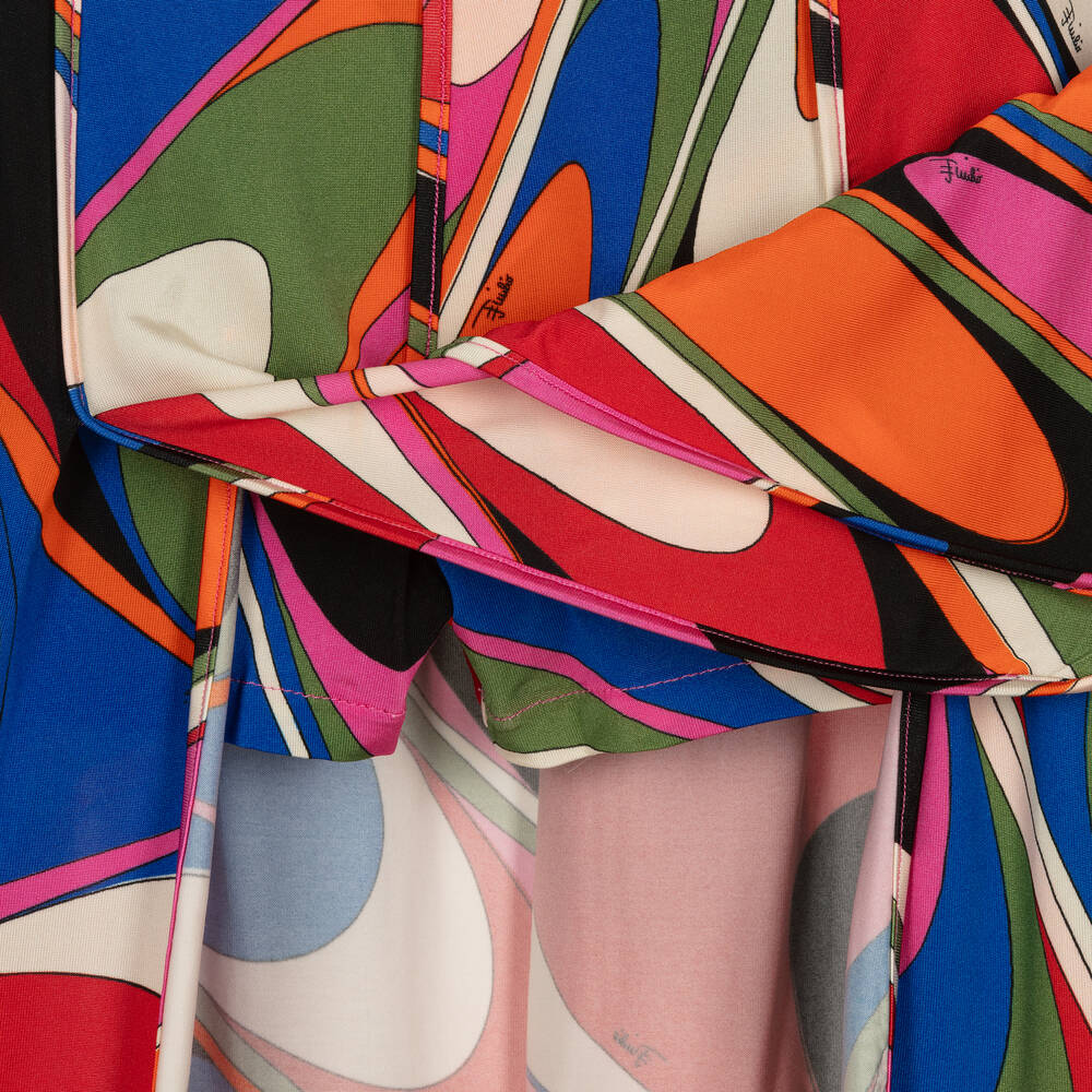 PUCCI-Teen Girls Pink Onde Print Skirt | Childrensalon Outlet