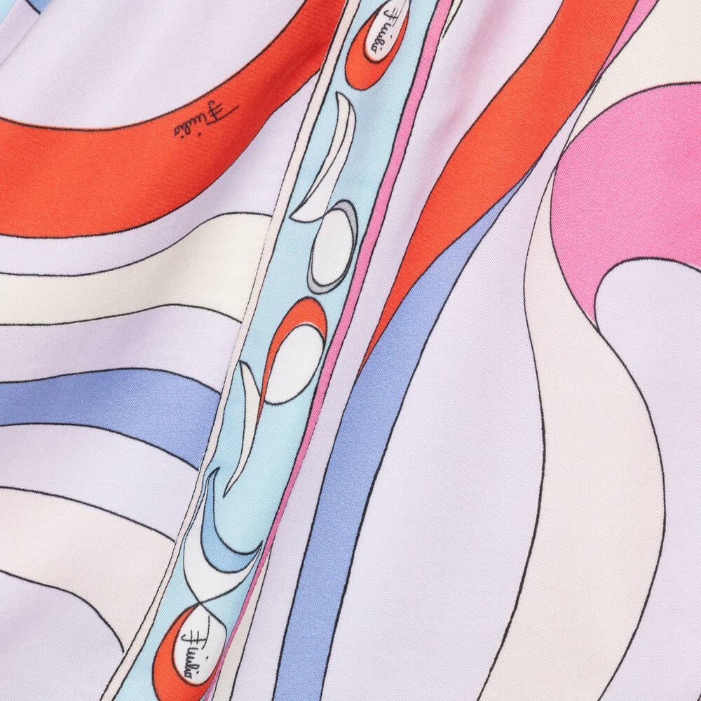 PUCCI-فستان فيسكوز لون بنفسجي للمراهقات | Childrensalon Outlet