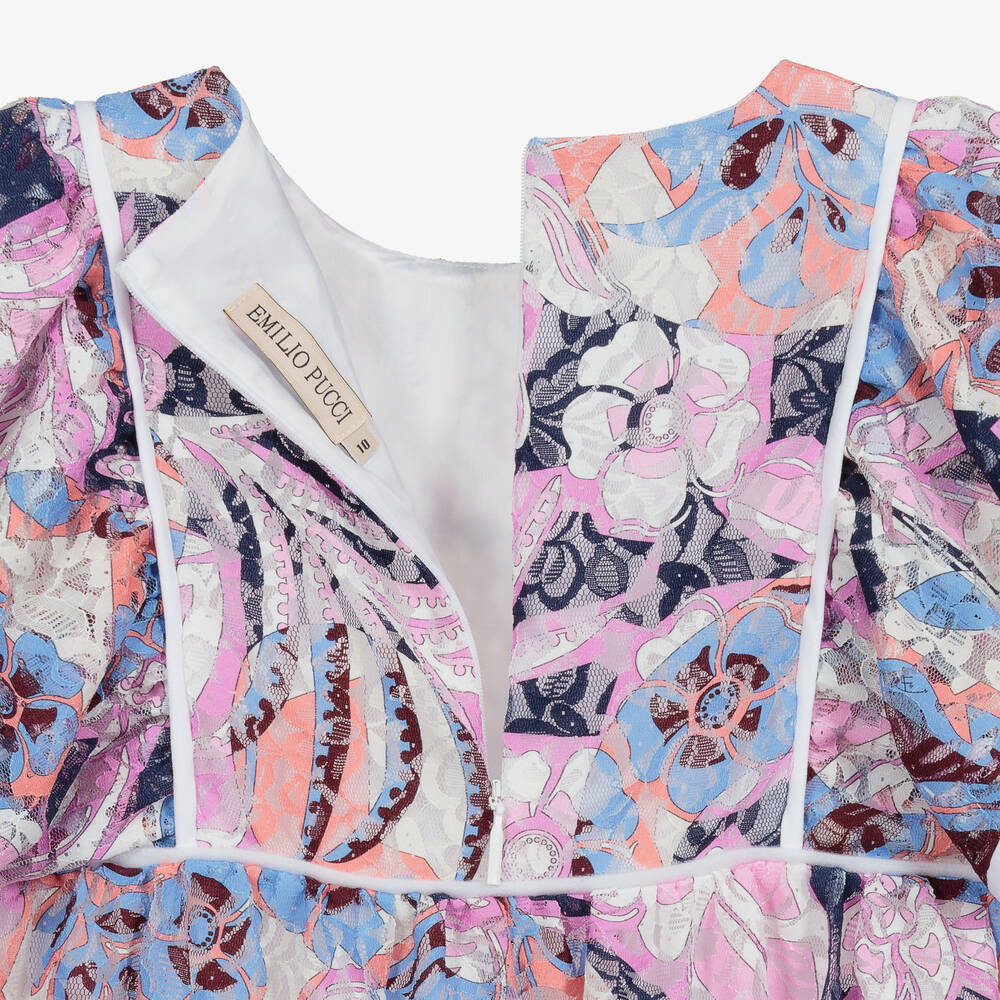 PUCCI-Розовое кружевное платье для подростков | Childrensalon Outlet