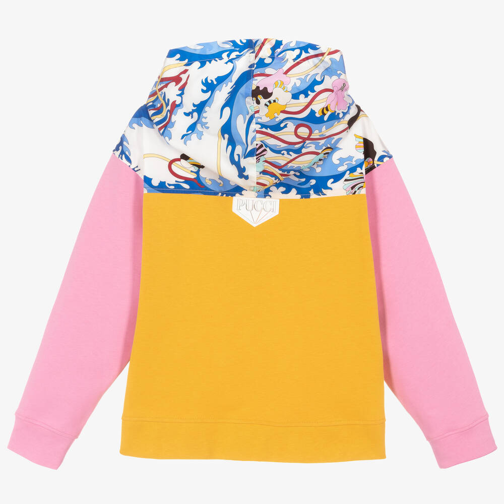 PUCCI-Teen Pink Ranuncoli Sweatshirt | Childrensalon Outlet