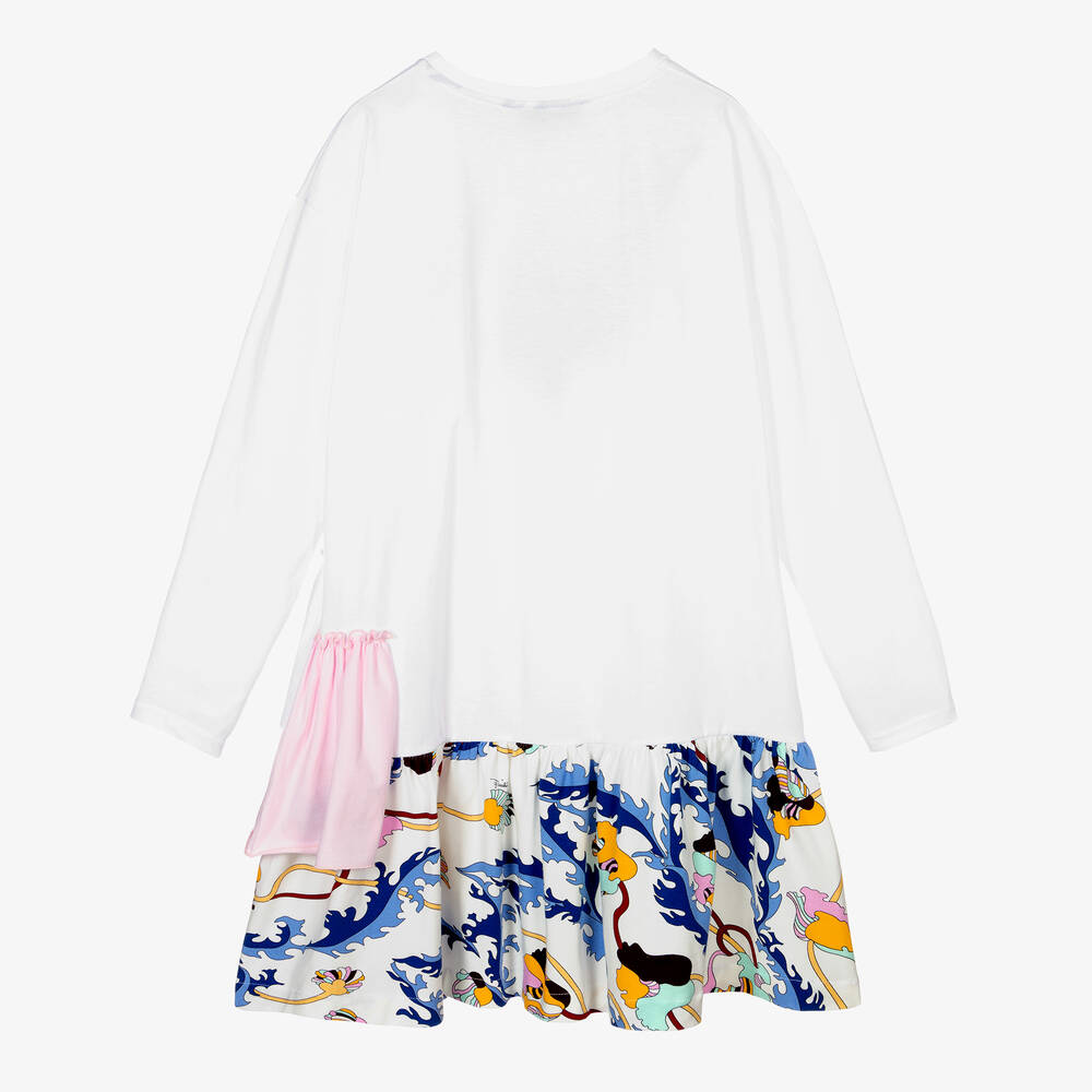 PUCCI-Teen White Ranuncoli Dress | Childrensalon Outlet
