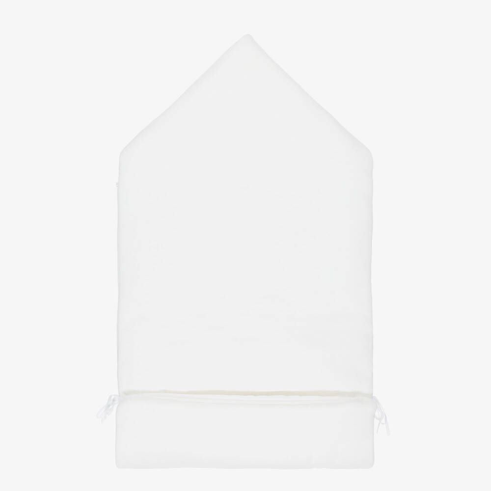 Pureté Du... Bébé-Baby Boys Ivory Velour & Green Toile De Jouy Nest (90cm) | Childrensalon Outlet