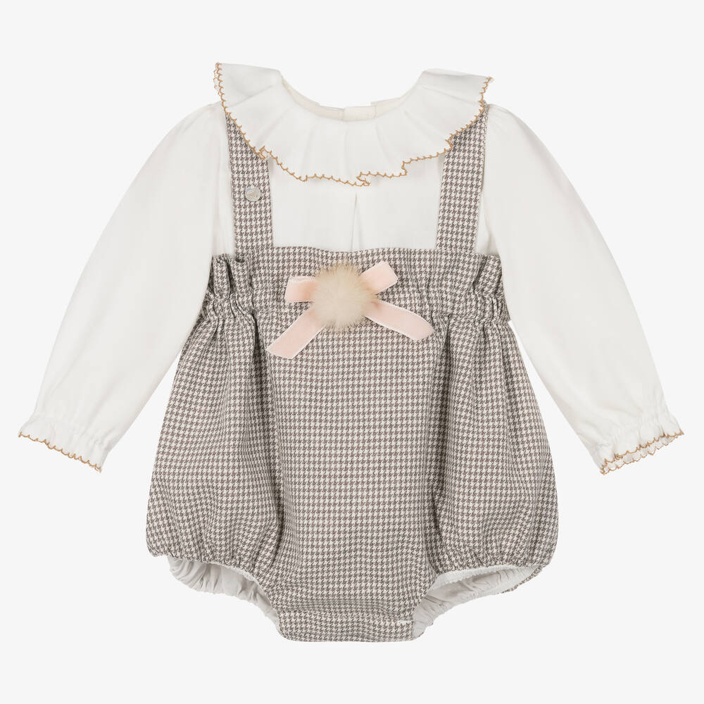 Pureté Du... Bébé - Блузка и бежевые шорты для малышек | Childrensalon