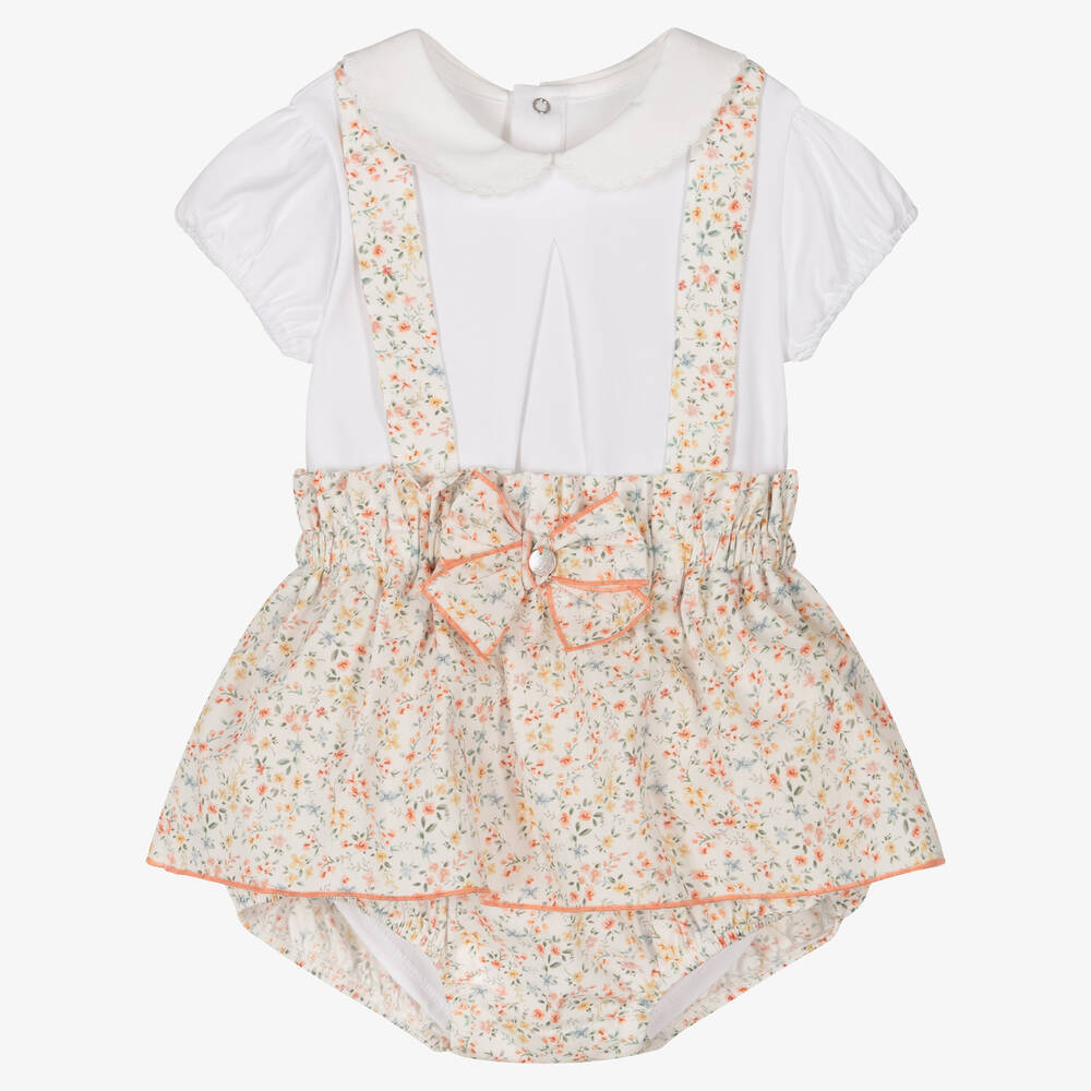 Pureté Du... Bébé - Baby Girls Cotton Bodysuit & Shorts Set | Childrensalon