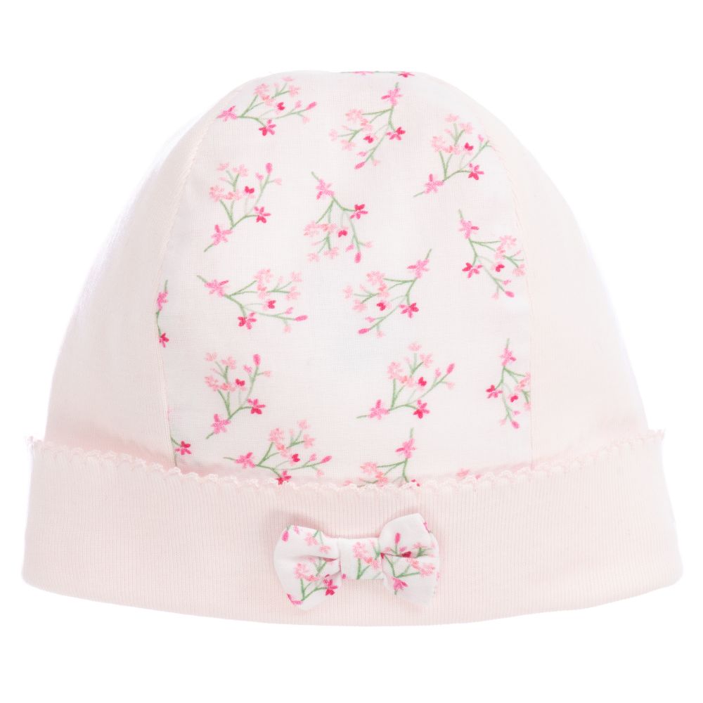 Pureté Du... Bébé - Baby Girls Pink Cotton Hat | Childrensalon