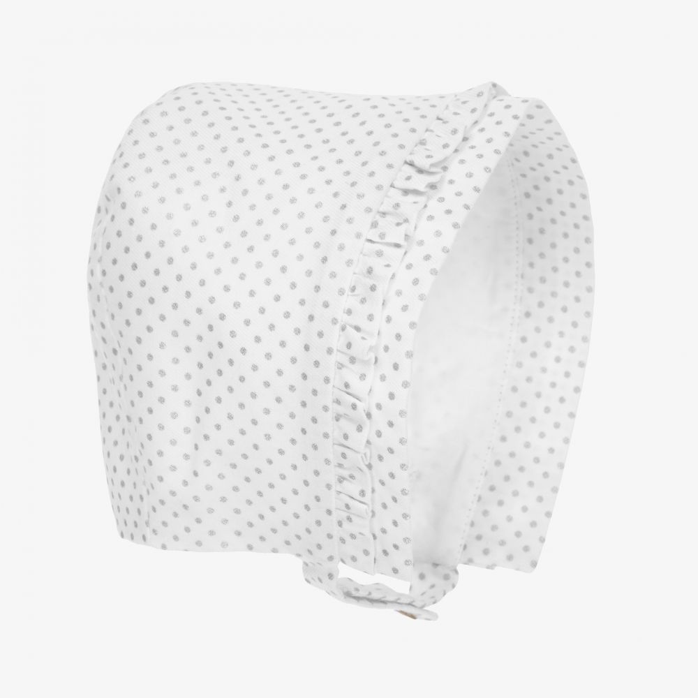 Pureté Du... Bébé-Baby Girls White Bonnet | Childrensalon Outlet