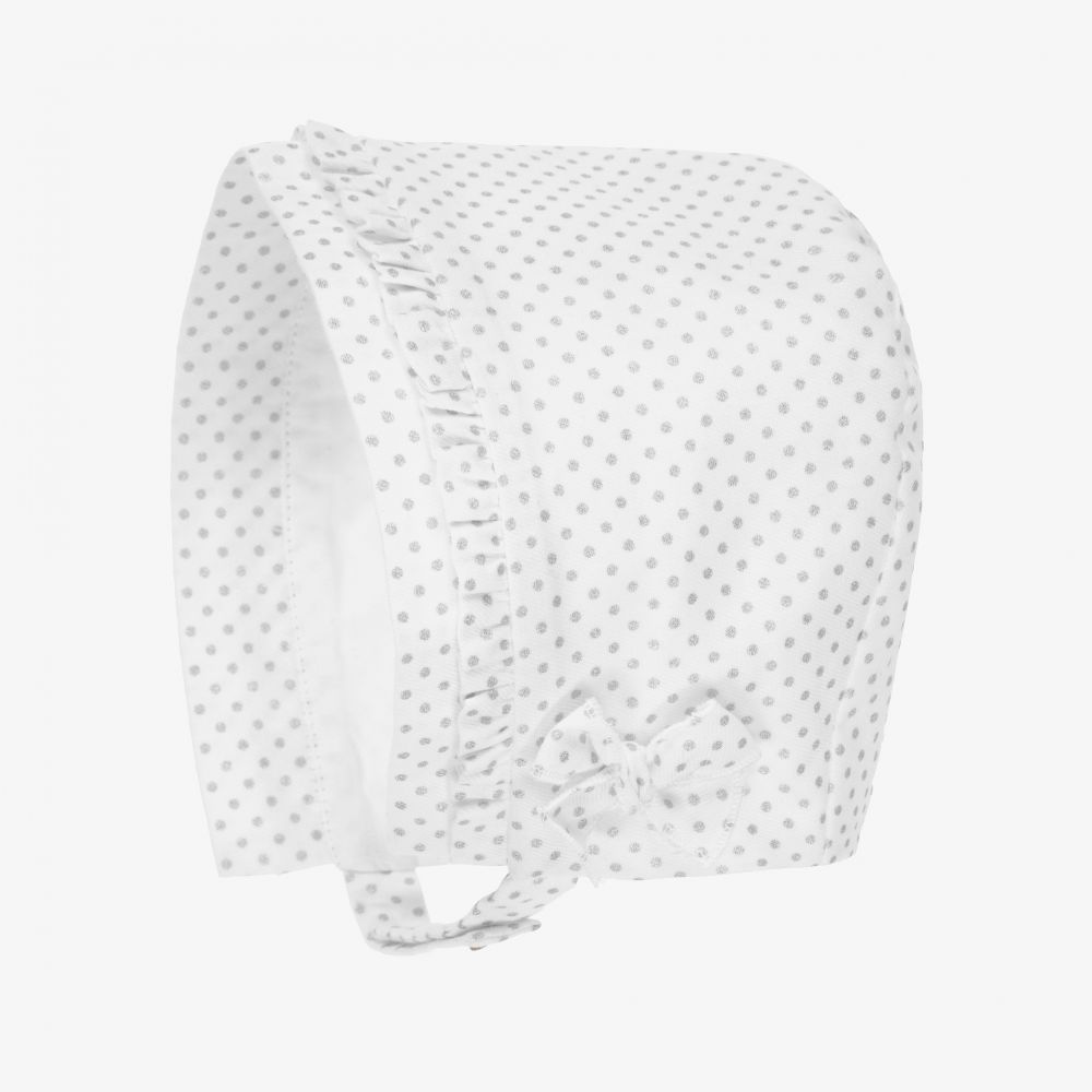 Pureté Du... Bébé - Baby Girls White Bonnet | Childrensalon