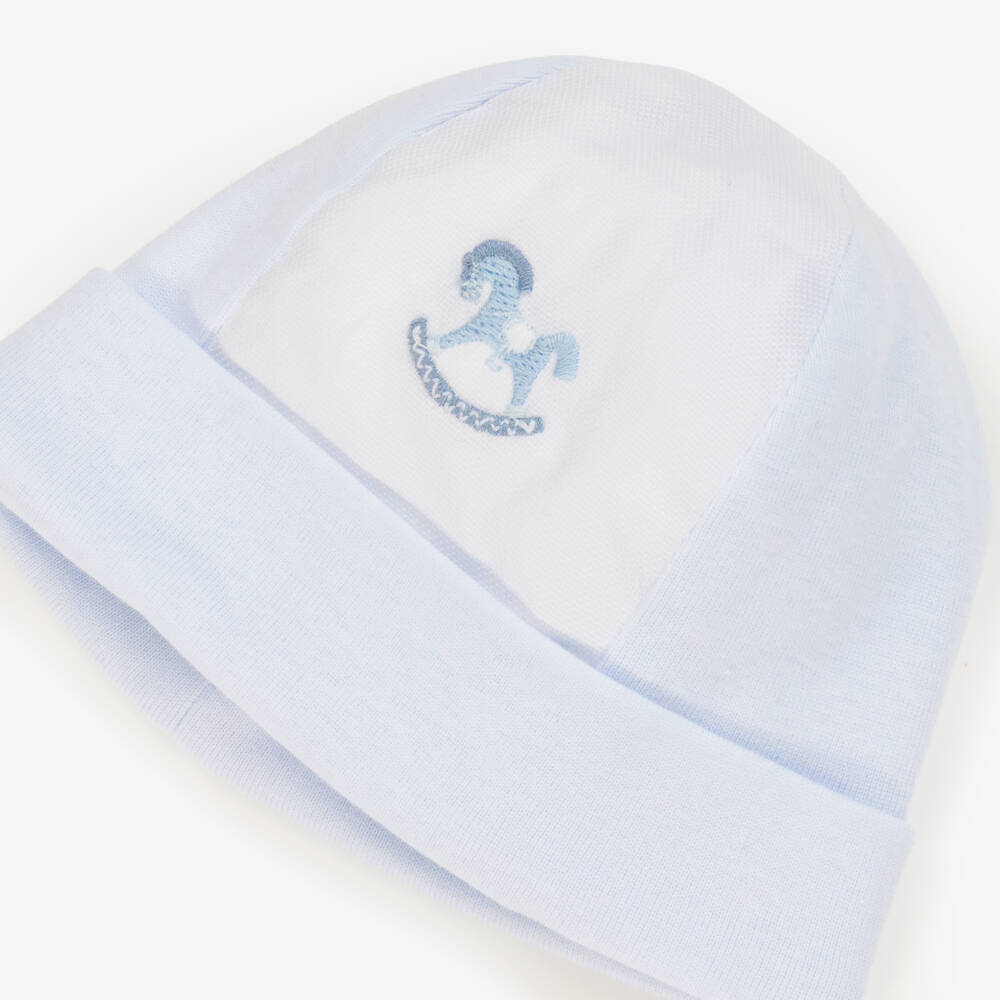 Pureté Du... Bébé-Голубая хлопковая шапочка для малышей | Childrensalon Outlet