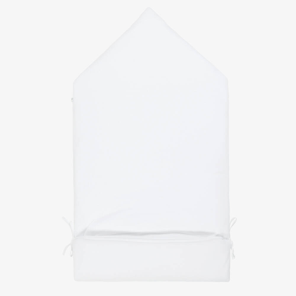 Pureté Du... Bébé-Boys Azure & Ivory Toile Cotton Nest | Childrensalon Outlet