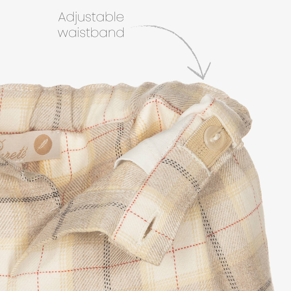 Pureté Du... Bébé-Boys Beige Cotton Shorts Set | Childrensalon Outlet