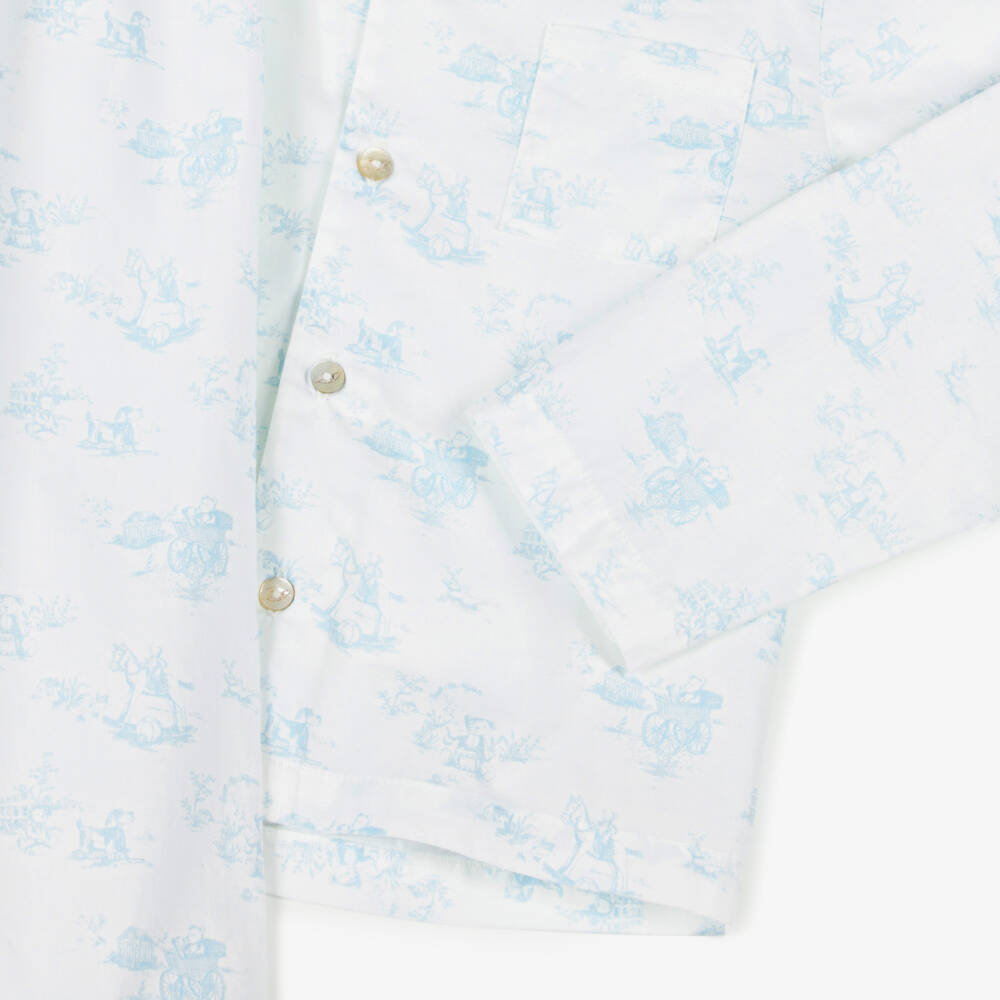 Pureté Du... Bébé-بيجاما صبيان زرقاء بطبعة توال دو جوي | Childrensalon Outlet