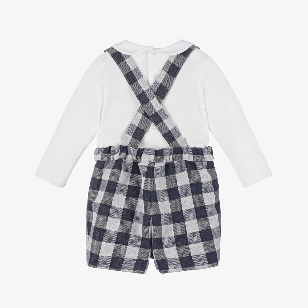 Pureté Du... Bébé-Boys Cotton Check Shorts Set | Childrensalon Outlet
