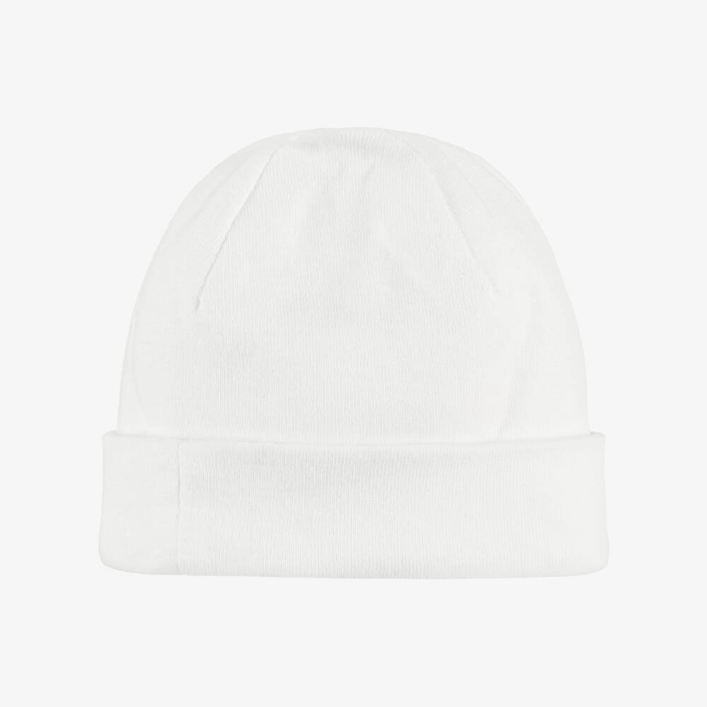 Pureté Du... Bébé-Boys Ivory Floral Cotton Cap | Childrensalon Outlet