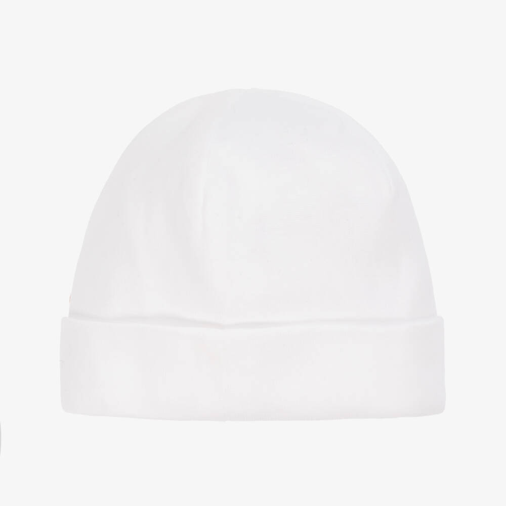 Pureté Du... Bébé-Boys White & Blue Toile Print Cap | Childrensalon Outlet