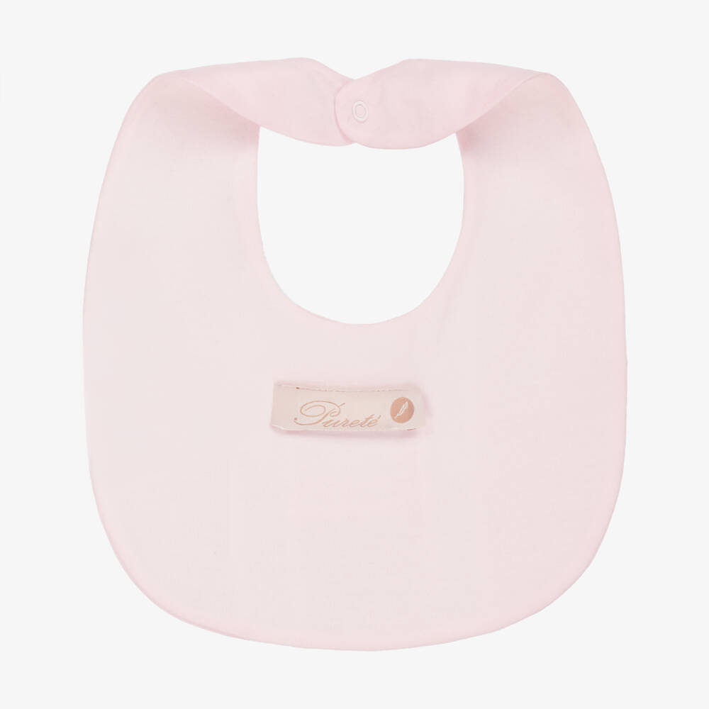Pureté Du... Bébé-Girls Blush Cotton Bib Delight | Childrensalon Outlet