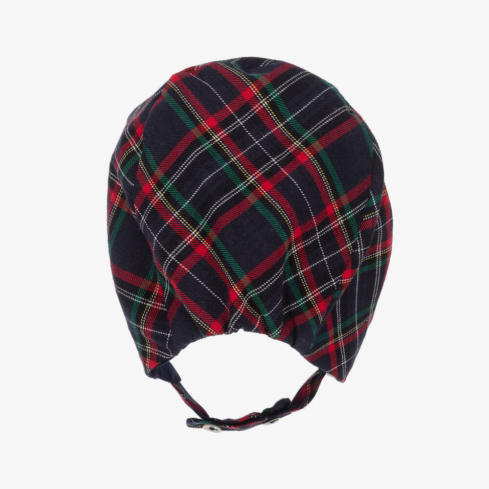 Pureté Du... Bébé-Girls Checked Cotton Bonnet | Childrensalon Outlet