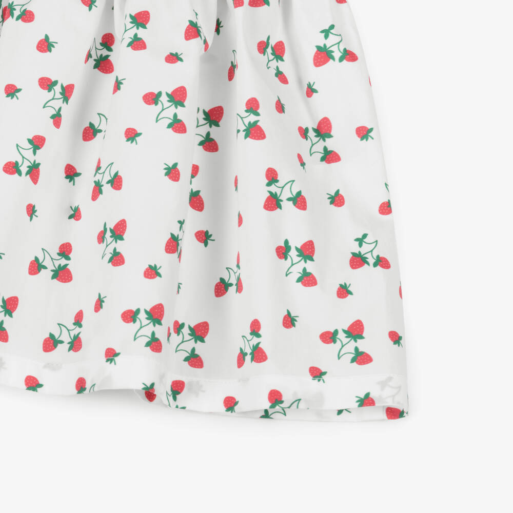 Pureté Du... Bébé-Girls Cotton Dress with Strawberries | Childrensalon Outlet