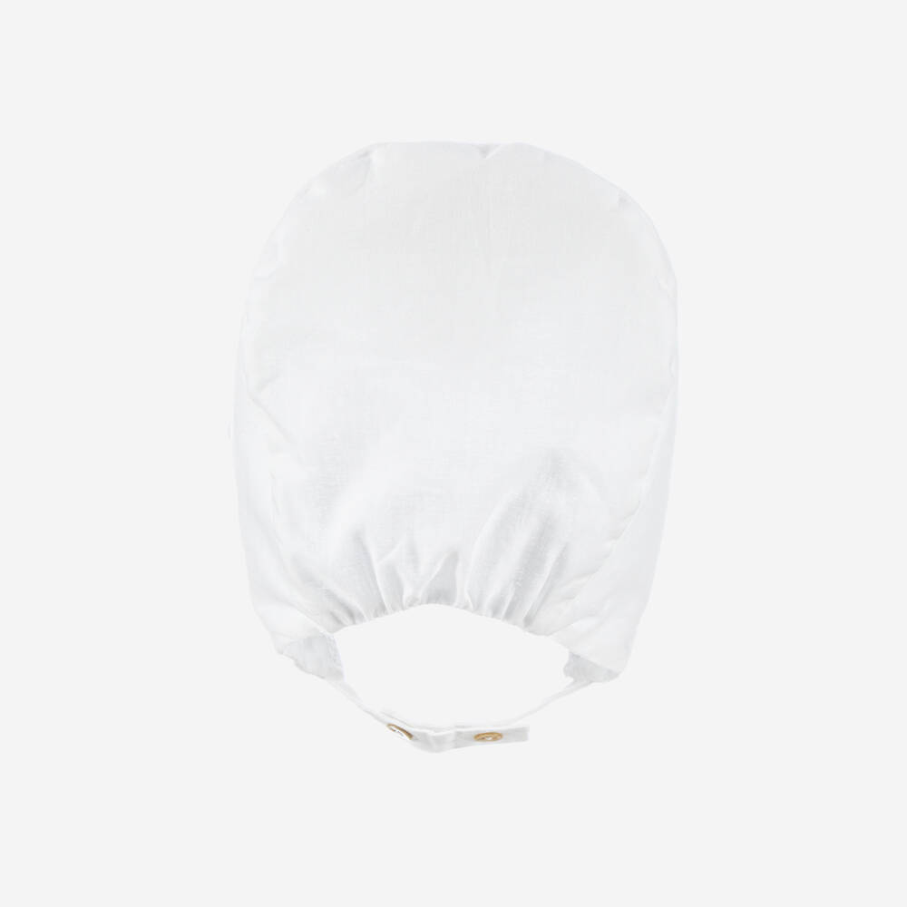 Pureté Du... Bébé-Girls' Delicate Floral Cotton Cap | Childrensalon Outlet