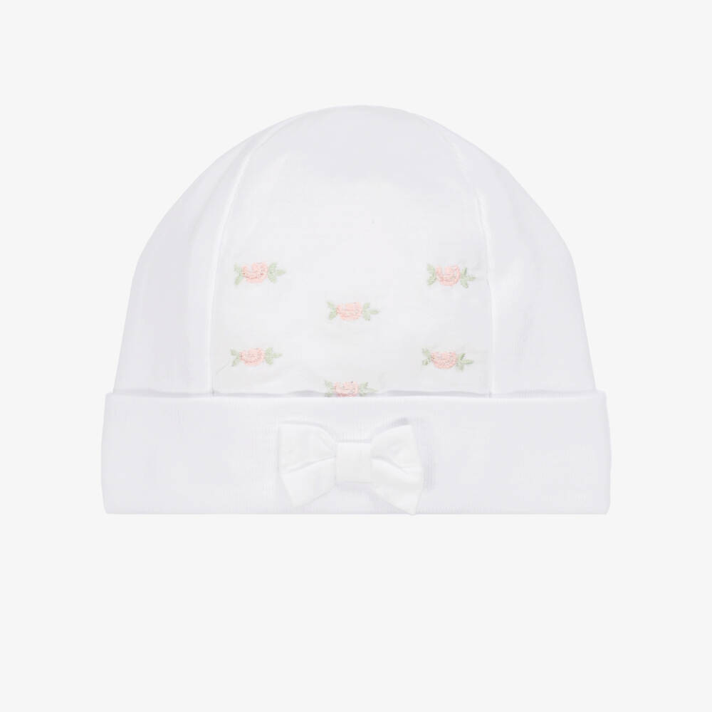 Pureté Du... Bébé-Нежная белая шляпа с цветочным узором для девочек | Childrensalon Outlet