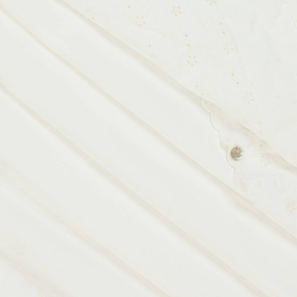 Pureté Du... Bébé-Girls Elegant Ivory Embroidered Blanket | Childrensalon Outlet