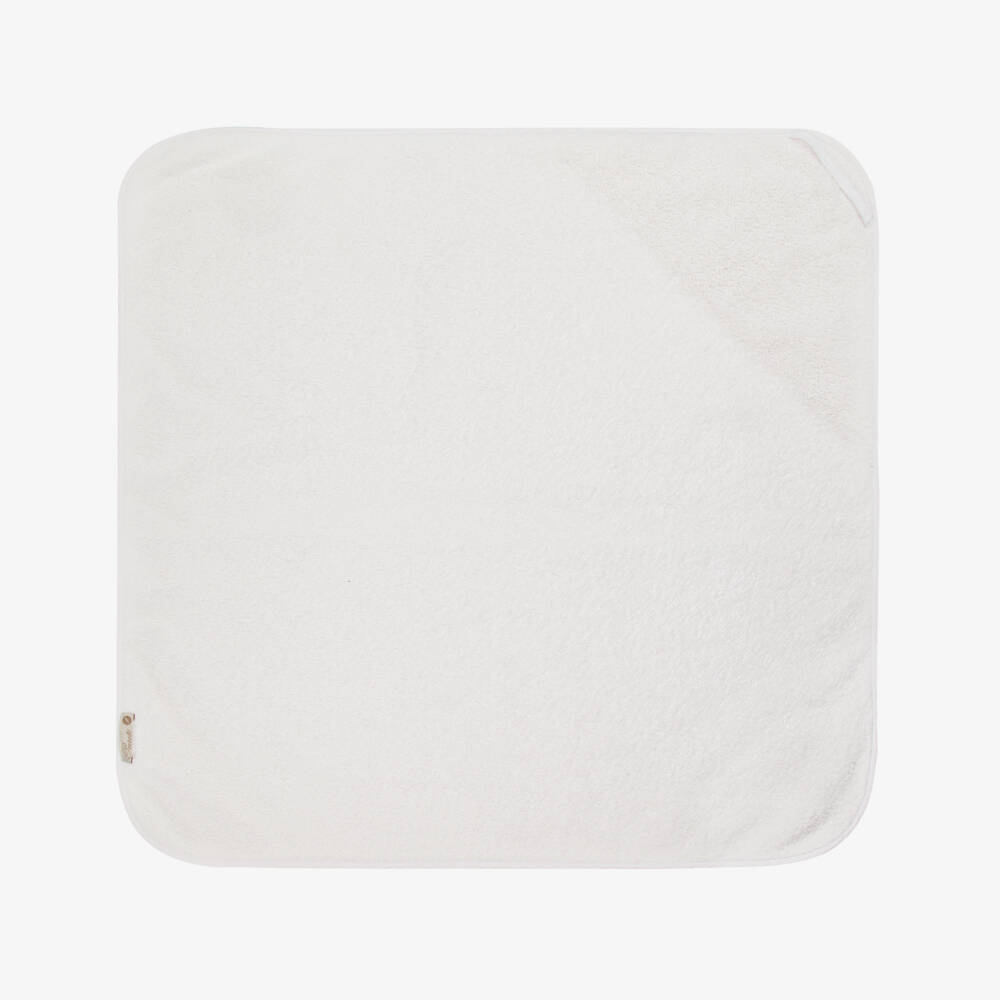Pureté Du... Bébé-Girls Elegant Toile Bath Towel Set | Childrensalon Outlet