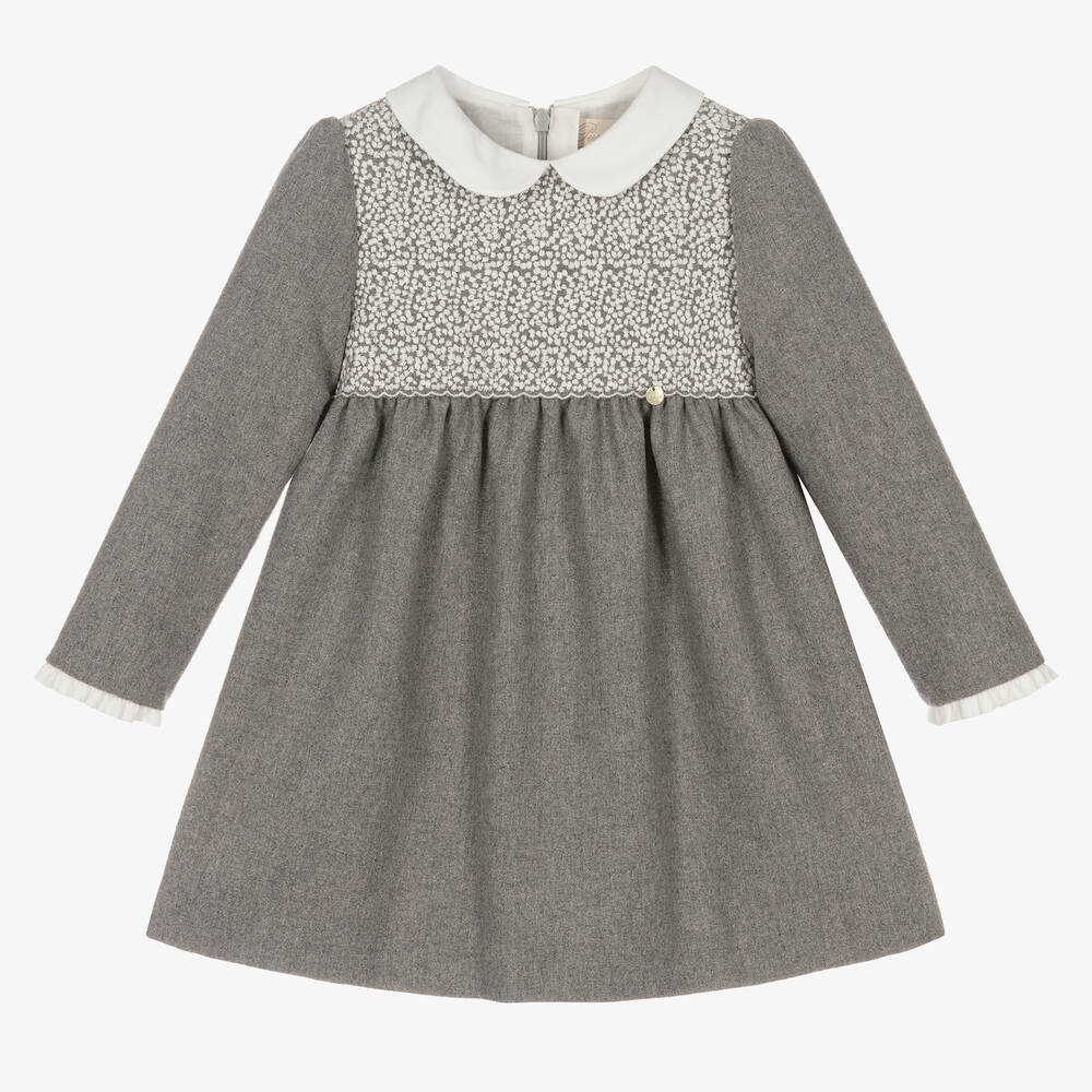 Pureté Du... Bébé - Graues Kleid aus Wollmischung (M) | Childrensalon