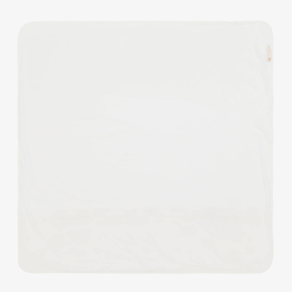 Pureté Du... Bébé-Girls Ivory and Pink Velour Blanket | Childrensalon Outlet