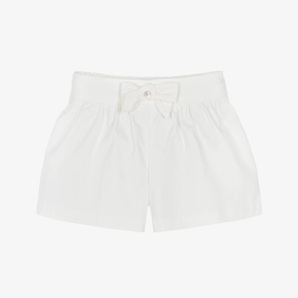 Pureté Du... Bébé-Girls Ivory Breezy Cotton Shorts | Childrensalon Outlet