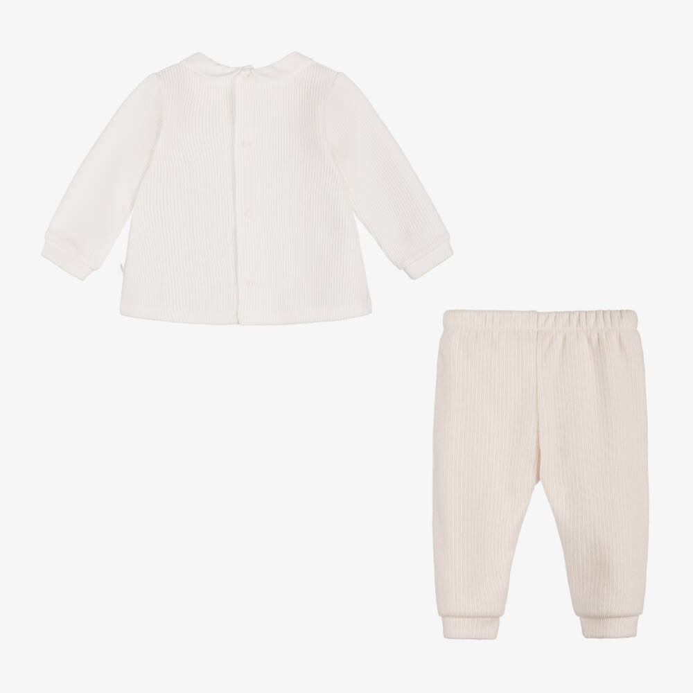 Pureté Du... Bébé-Girls Ivory Embroidered Collar Set | Childrensalon Outlet
