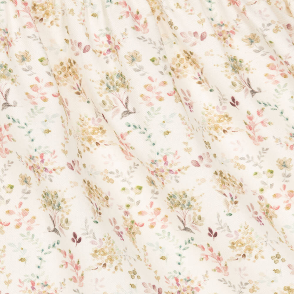 Pureté Du... Bébé-Girls Ivory Floral Cotton Dress | Childrensalon Outlet