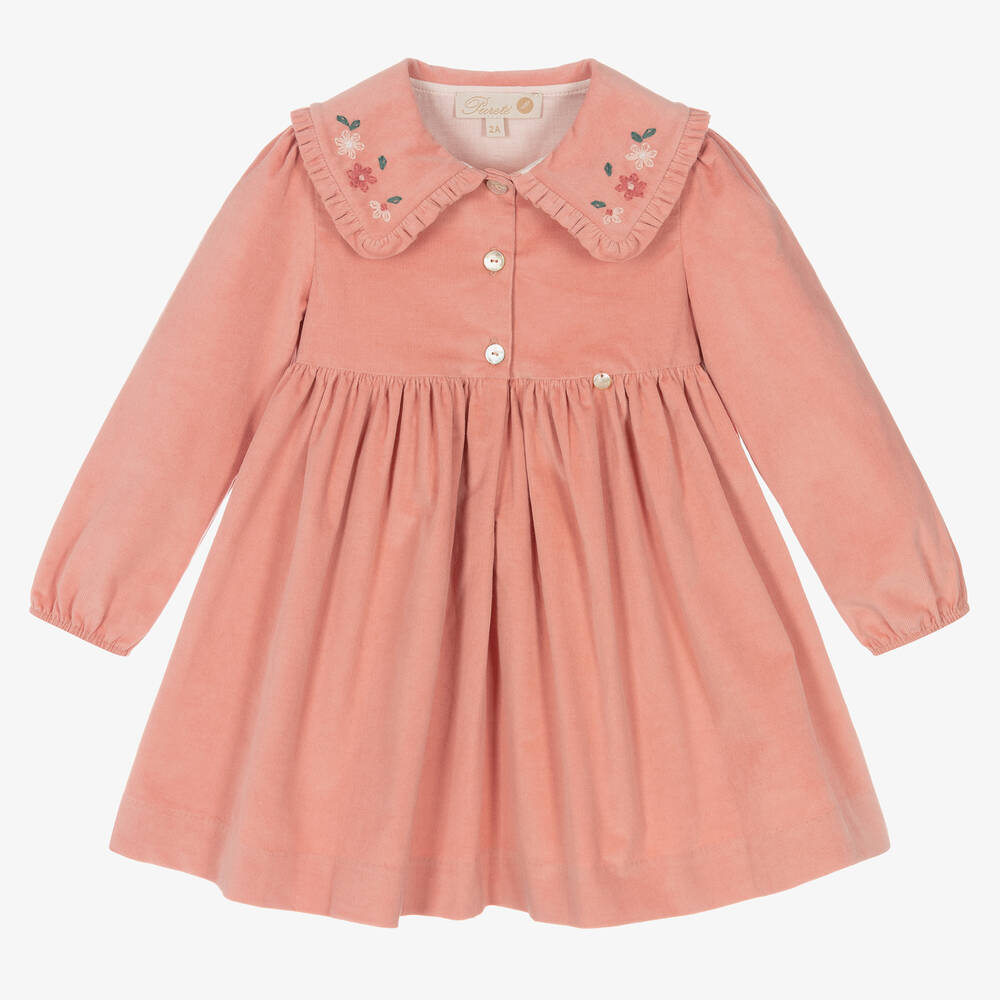 Pureté Du... Bébé - Rosa Cordkleid für Mädchen | Childrensalon