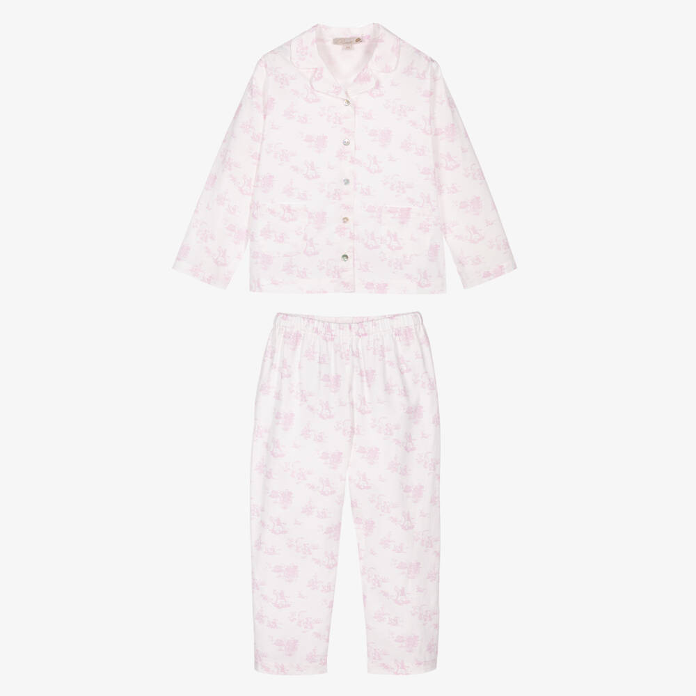 Pureté Du... Bébé-Набор из хлопка с розовым узором Toile для девочек | Childrensalon Outlet