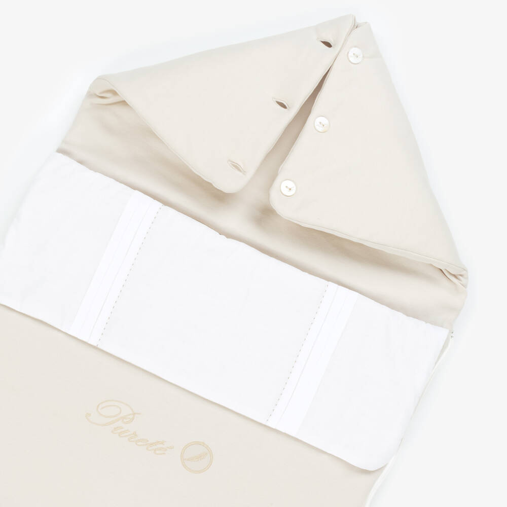 Pureté Du... Bébé-Girls Plush Beige Baby Cocoon | Childrensalon Outlet