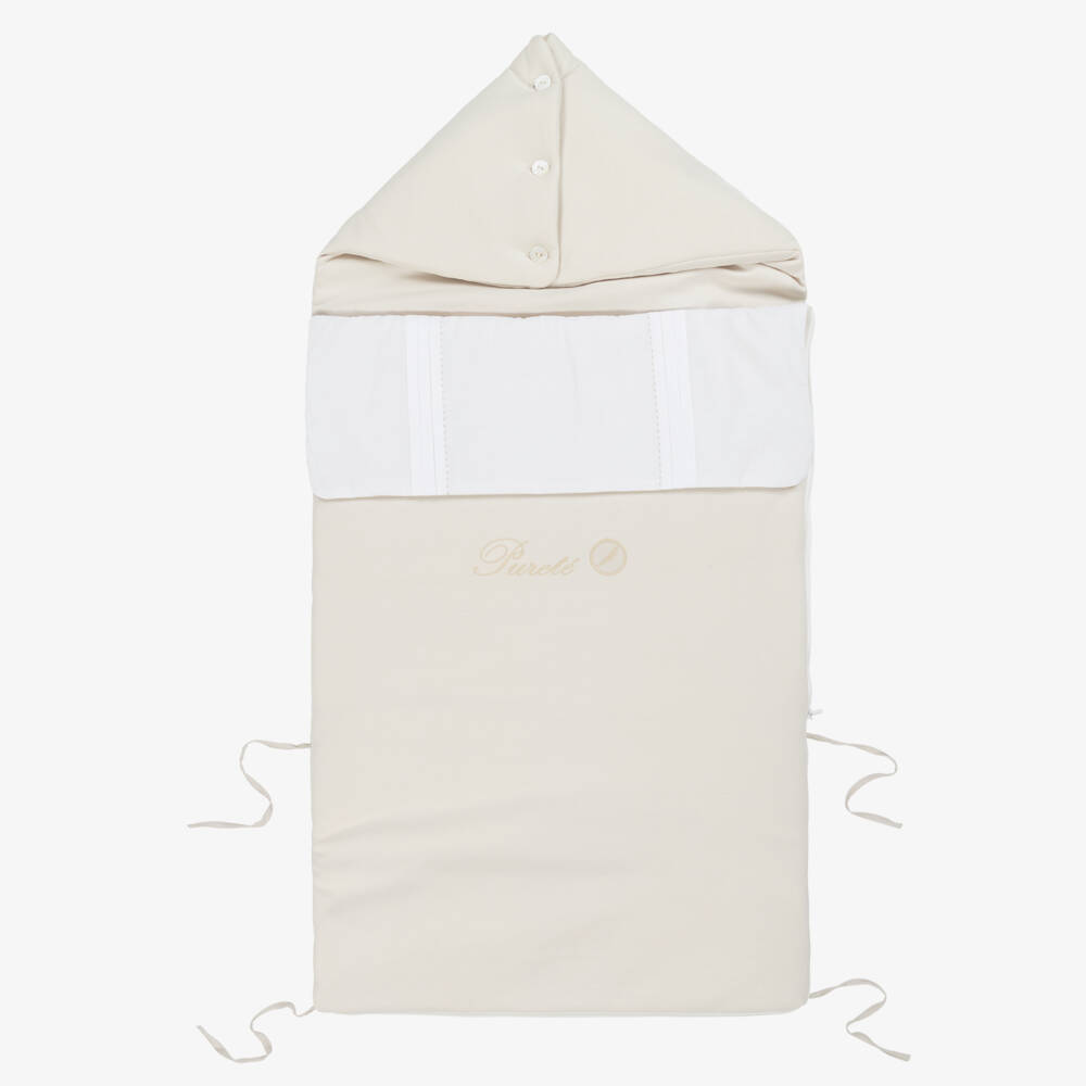 Pureté Du... Bébé-Girls Plush Beige Baby Cocoon | Childrensalon Outlet