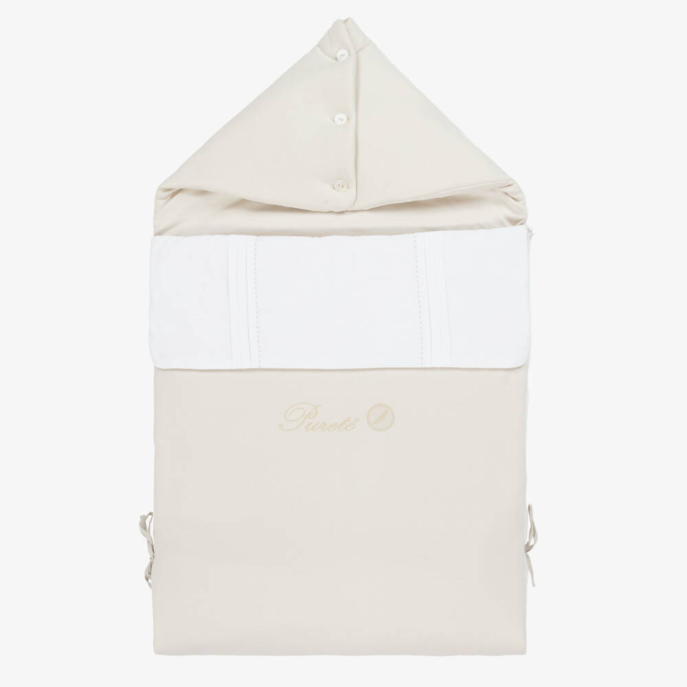 Pureté Du... Bébé-Girls Plush Beige Baby Cocoon | Childrensalon Outlet