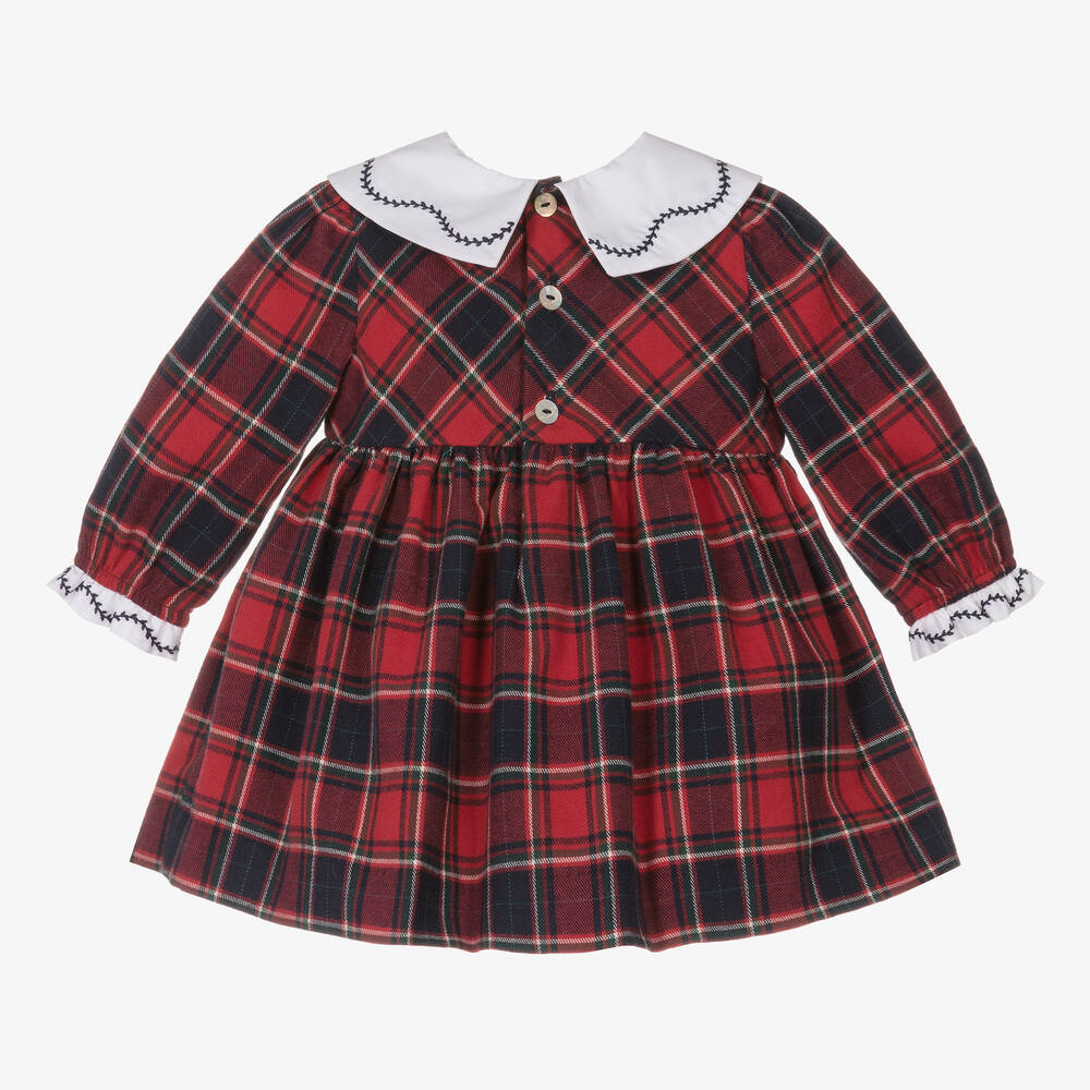 Red check dress baby girl 2025