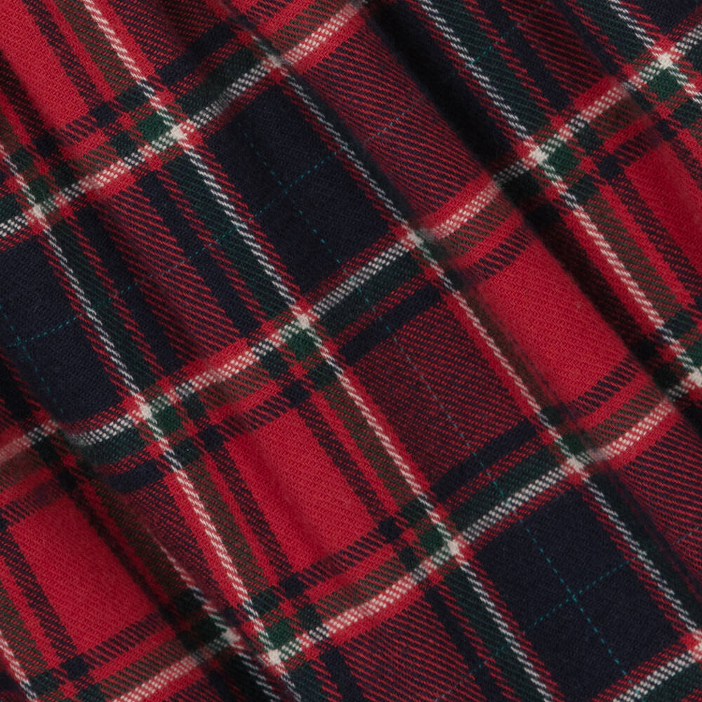 Pureté Du... Bébé-Girls Red & Navy Blue Tartan Check Dress | Childrensalon Outlet