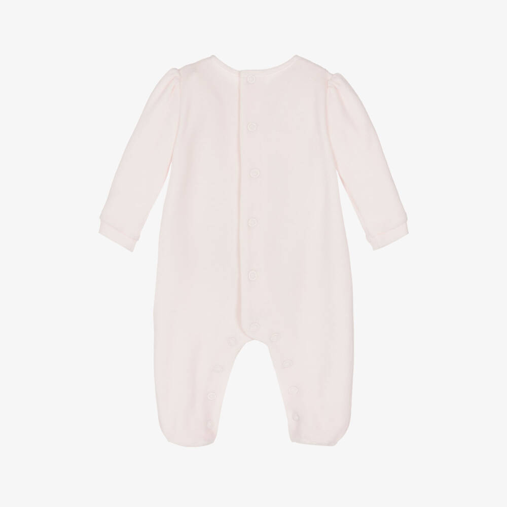 Pureté Du... Bébé-Girls Rosy Velour Snuggle Suit | Childrensalon Outlet